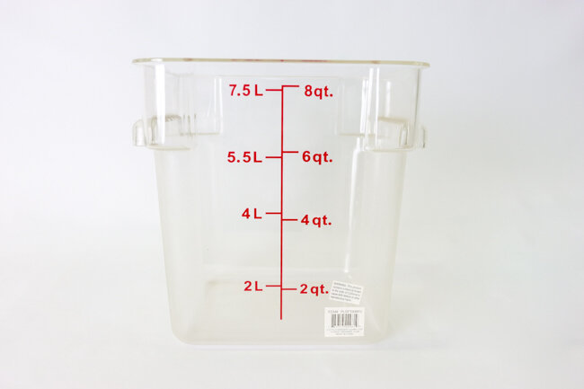 TG 8 qt Sq Food Storage Cont Clear