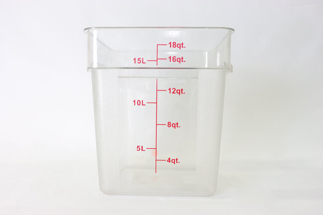 TG 18 qt Sq Food Storage Cont Clear