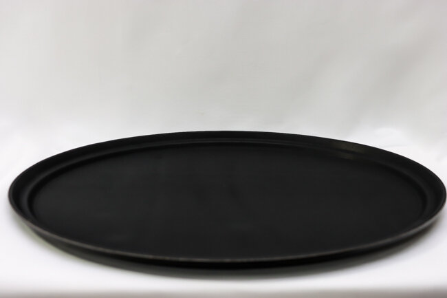 TG 22"x27" Oval Tray Black