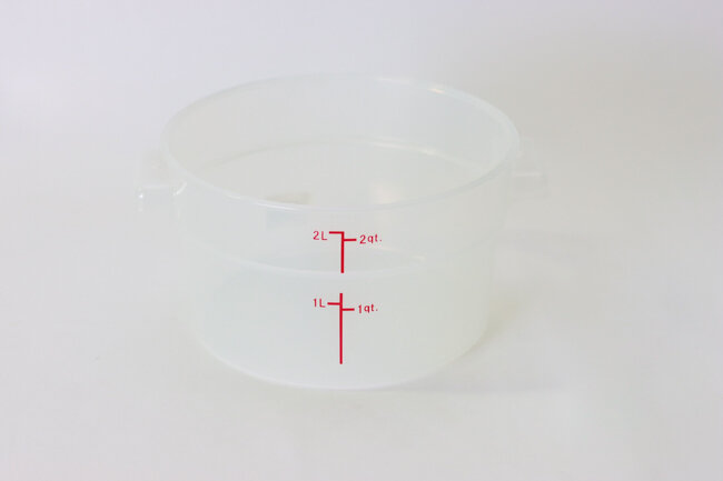 WC 2 qt PP Round Storage Container