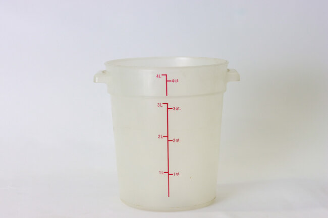 WC 4 qt PP Round Storage Container
