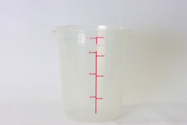 WC 8 Qt PP Round Storage Container