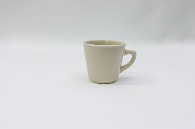 WTI Tall Cup. Rolled Edge American White