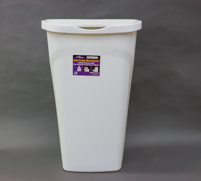 United Solution 40qt/10gal Dual Swing Wastebasket