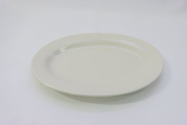 CAC 11.5" Platter Rolled Edge American White CAC 11.5" Platter Rolled Edge American White