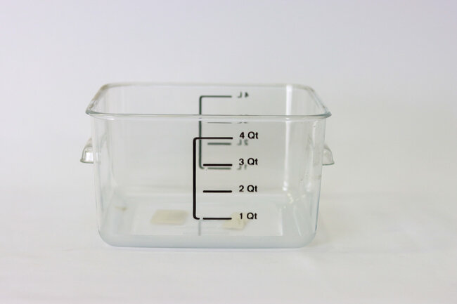 Rubbermaid Square Storage Container Clear 4qt