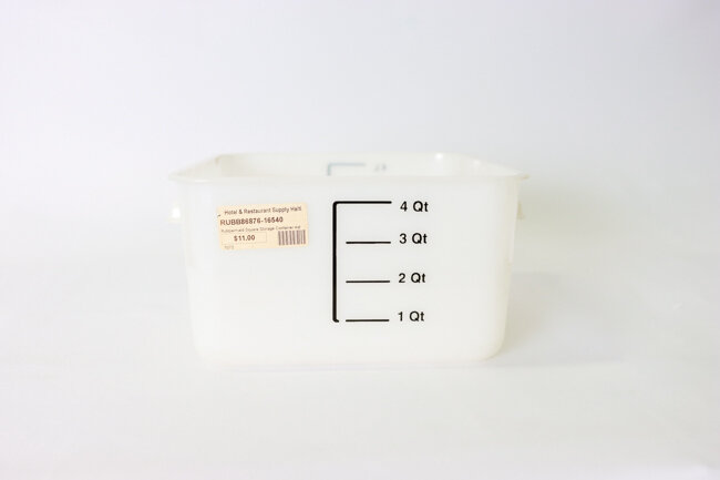 Rubbermaid Square Storage Container 4qt Rubbermaid Square Storage Container 4qt