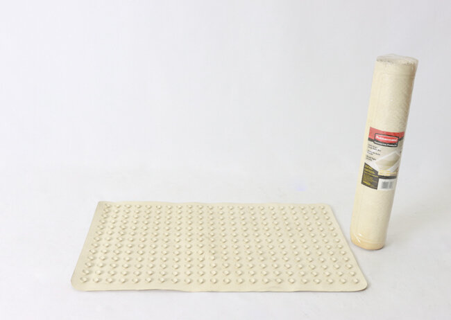 Rubbermaid Bathmat W/Suction Backing Rubber White