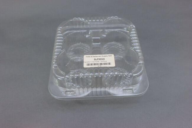Cupcake Clear Container 4cups 144/Pack