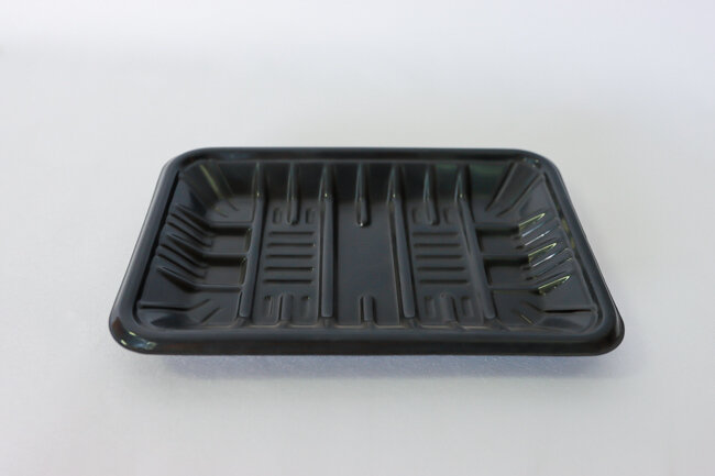 Plastic Food Tray 5x7 1/2" Black 100/Pack Plastic Food Tray 5x7 1/2" Black 100/Pack