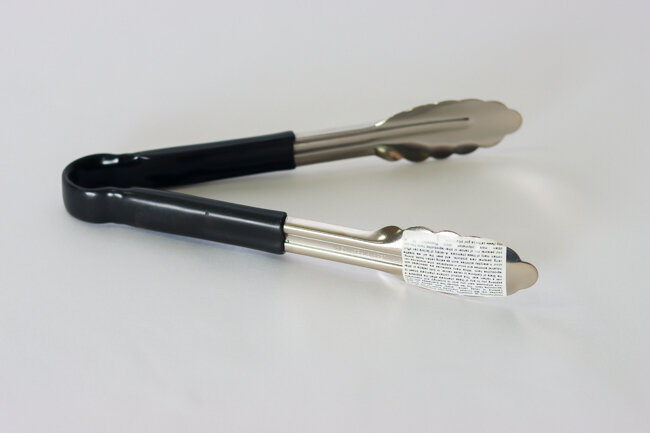 WC 9" Utility Tong Black Handle