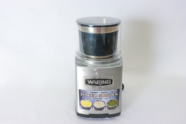 Waring Spice Grinder Electric 3 SS Bowls And Storage Lids Waring Spice Grinder Electric 3 SS Bowls And Storage Lids