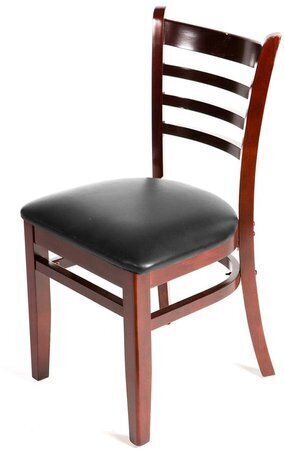 Oak St. Wood Ladderback Dining Chair Mahogany Stain