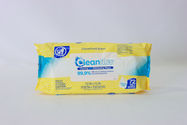 Cleanitize Disinfecting Wipes Citrus Fruit Scent 72ct