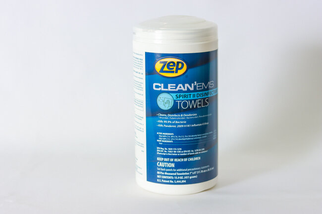 Zep Clean'Em Spirit II Disinfecting Towel 80ct