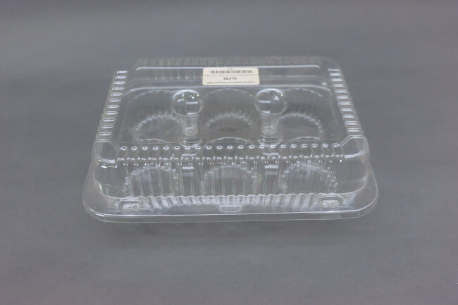 Cupcake Clear Container 6cups 20/Bag 9-3/8x6-3/8"
