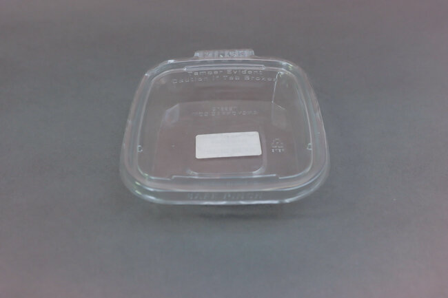 Safe-Pinch 12oz Tamper Evident Square Clear Hinged Container 80/Pack TE6612