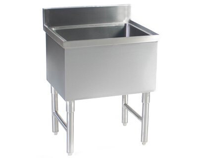SS 21"x23"x33" SS Ice Bin 304 SS Bowl H-Frame Legs