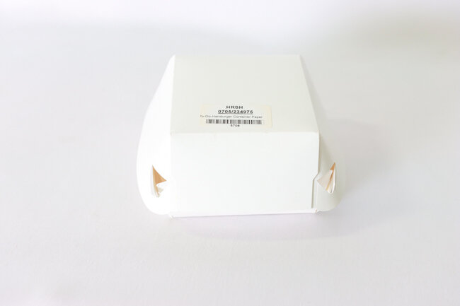To-Go-Hamburger Container Paper White 4-3/4"x4-3/4" 50/Bag