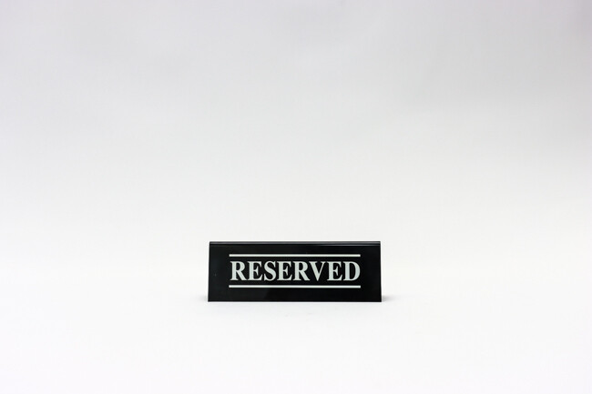 TableCraft 2x6 Tent Reserved