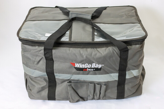 WC Premium Catering Delivery Bag Large 23x15x14" Gray/Black
