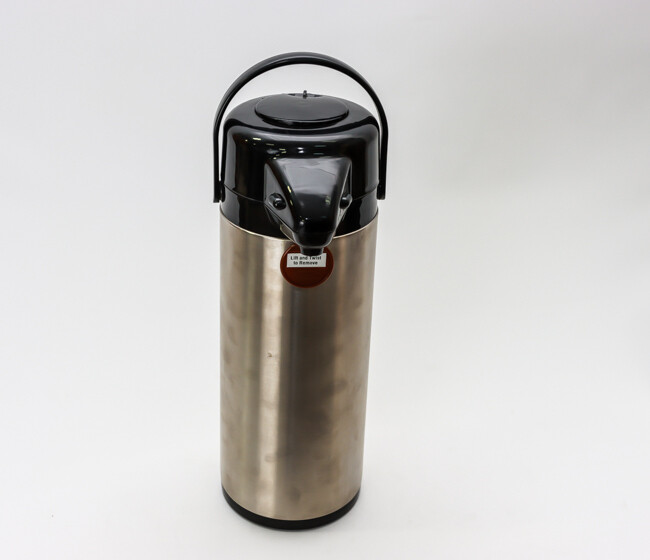 WC 3L S/S Lined Airpot W/Push Button Top, S/S