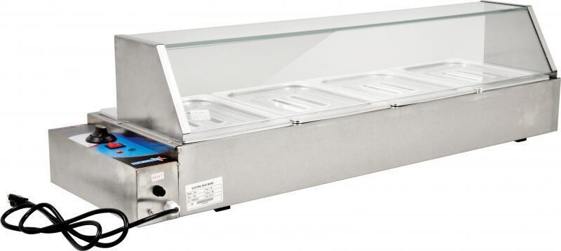 Omcan Bain Marie 4 Half Size Wells 4" Deep