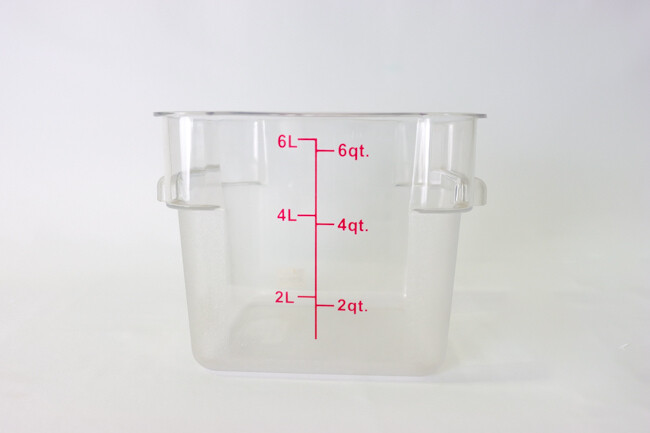 WC 6qt Storage Container Clear PC