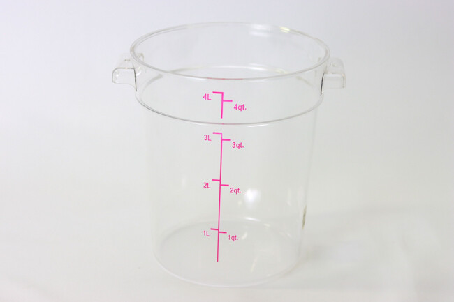 TG 4 qt Round Storage Cont PC Clear