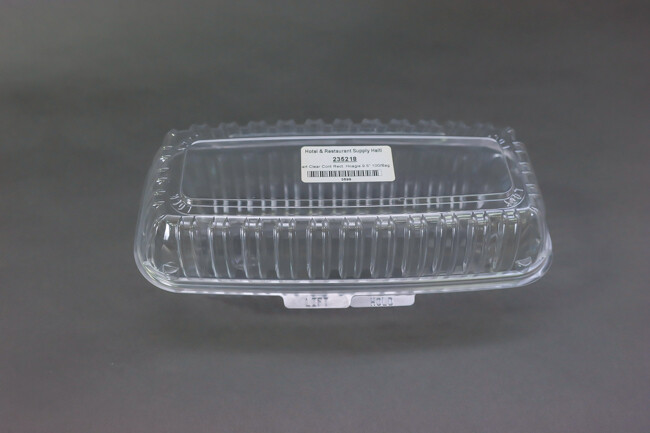 Dart Clear Cont Rect. Hoagie 9.5" 100/Bag