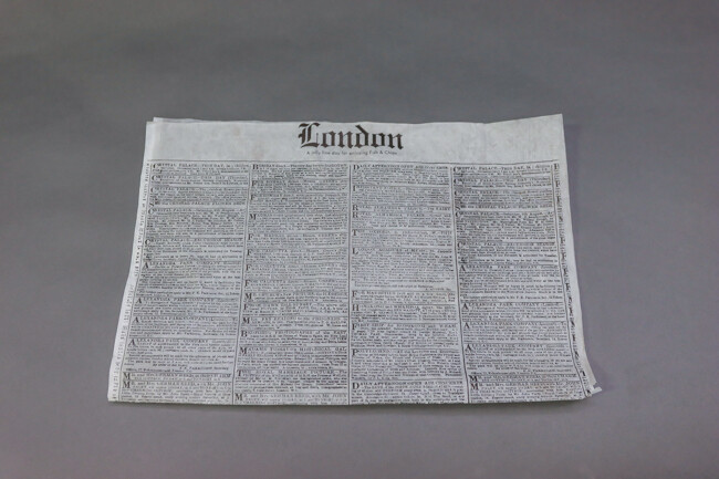 Dry Wax Liner 12x16" Newspaper/London 1000/Pack