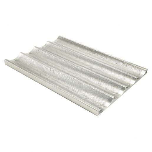 WC 4 Slot Long Alum 18X26" Baguette Pan