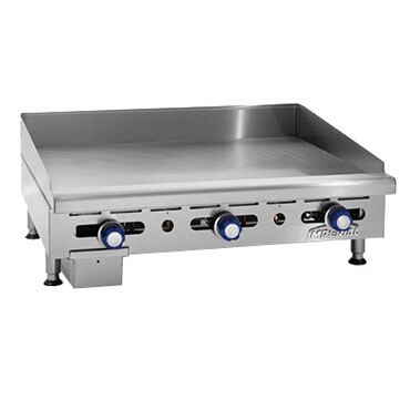 Imperial 36"x24" Griddle 3/4 inch Thick Polished Steel 90,000 BTU