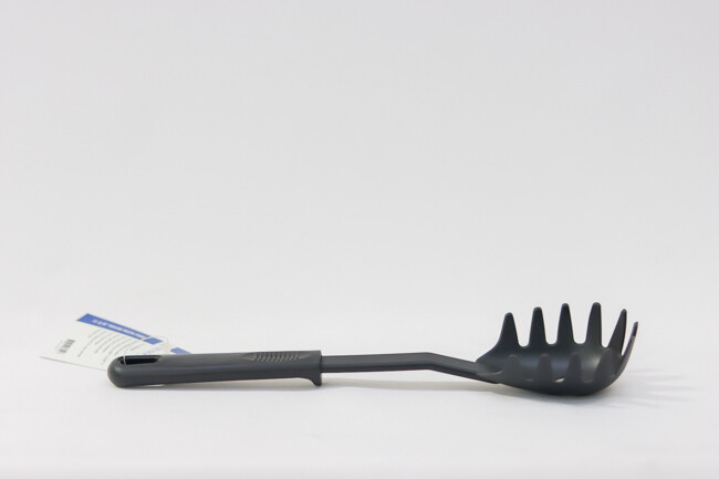 TG 11 3/8" Nylon Pasta Fork Black Heat Resistant