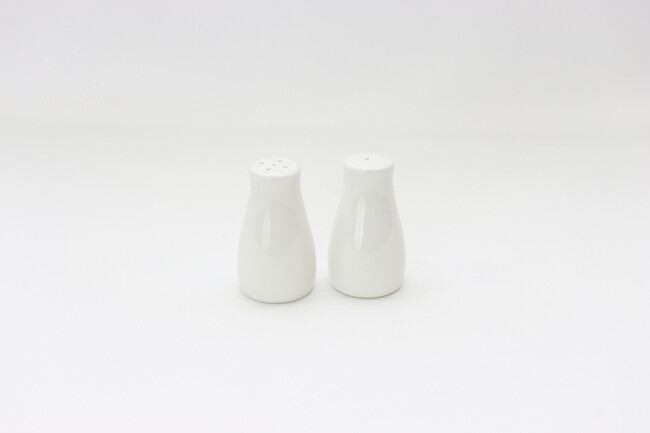 TableCraft 2 oz S&amp;P Round Porcelain 2pcs