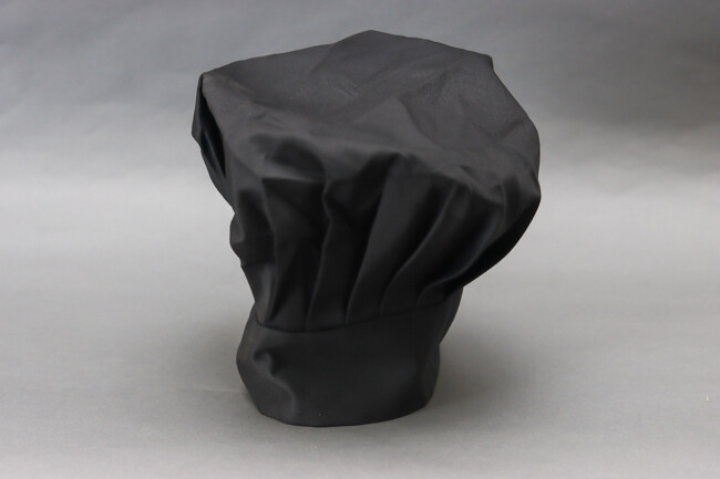 WC 13" Chef Hat Black Velcro Closure