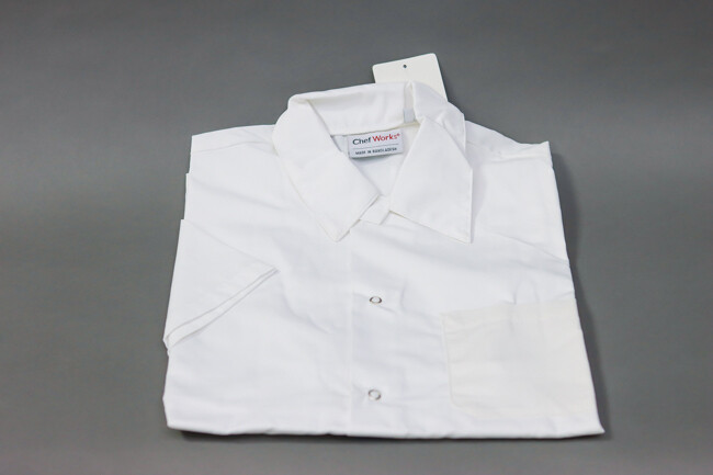 CW White Utility Cook Shirt S, M, L, XL