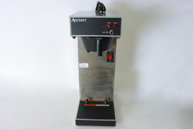 Adcraft Thermal server Coffee Brewer Single Brewer 3.8 Gallon per Hour Capacity