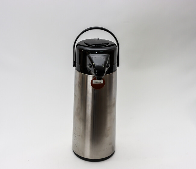 WC 2.5 L Glass Lined Airpot w/ Push Button Top
