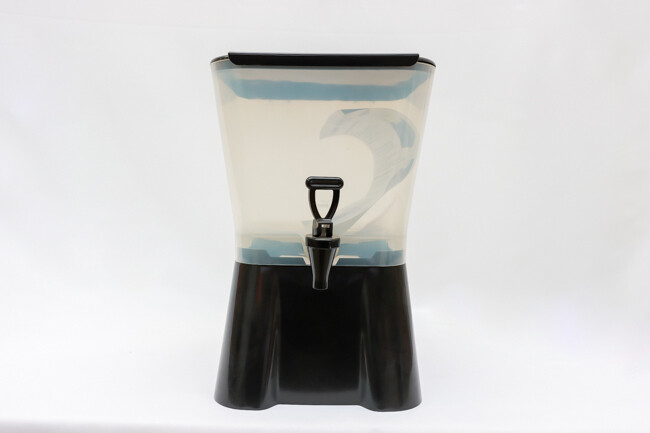 WC 3 Gal Square Beverage Dispenser Plastic