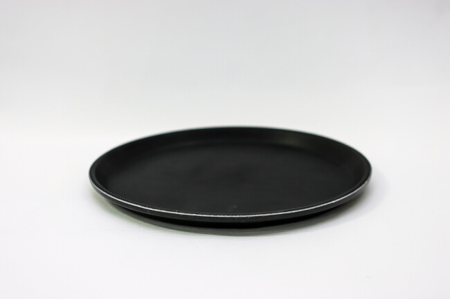 TG 11" Round Tray, Fiberglass, BLK