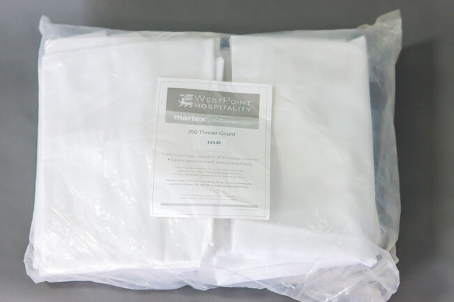WP 60% Cot/40% Poly Milenium Pillowcase 44x40" Queen Fresh White 12/Pack
