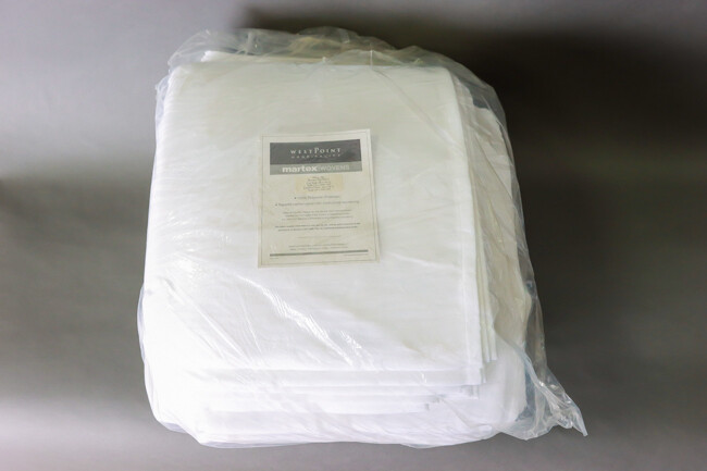 WP 100% Poly Wavy Jac Top Sheet Queen Flat White 1/Pack