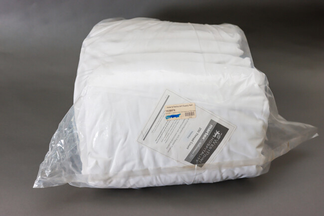 WP 60% Cot/40% Poly 250 Millenium Flat Sheet  Full 84x115" Fresh White 6/Pack