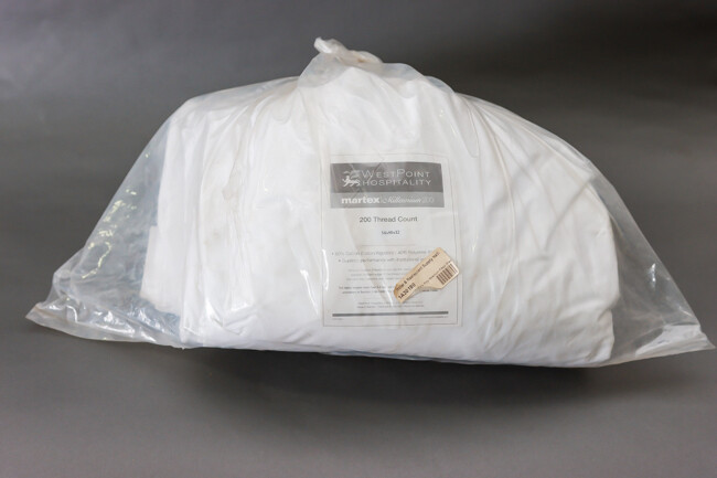 WP 60% Cot/40% Poly Millenium Full Fitted Sheet 54x80x12" Fresh White 6/Pack