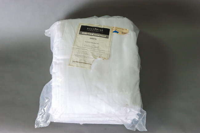 WP 100% Poly Martex Ultra Touch Flat Sheet 83x120" Fresh White 6/Pack