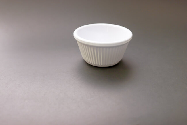 TG 4 Oz 3 3/8" White Fluted Ramekin TG 4 Oz 3 3/8" White Fluted Ramekin