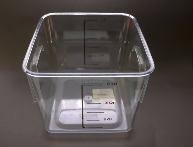 Rubbermaid Square Storage Container Clear 6qt