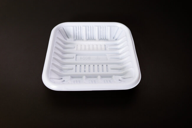 Plastic Food Tray 5 1/2"x5 1/2" White 100/Pack Plastic Food Tray 5 1/2"x5 1/2" White 100/Pack