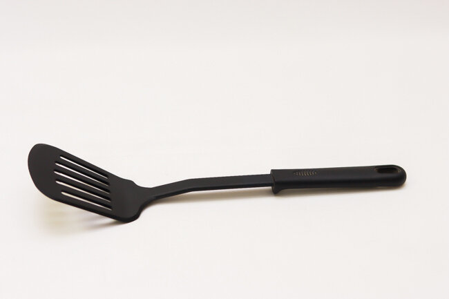 TG 12" Nylon Slotted Turner Black Heat Resistant
